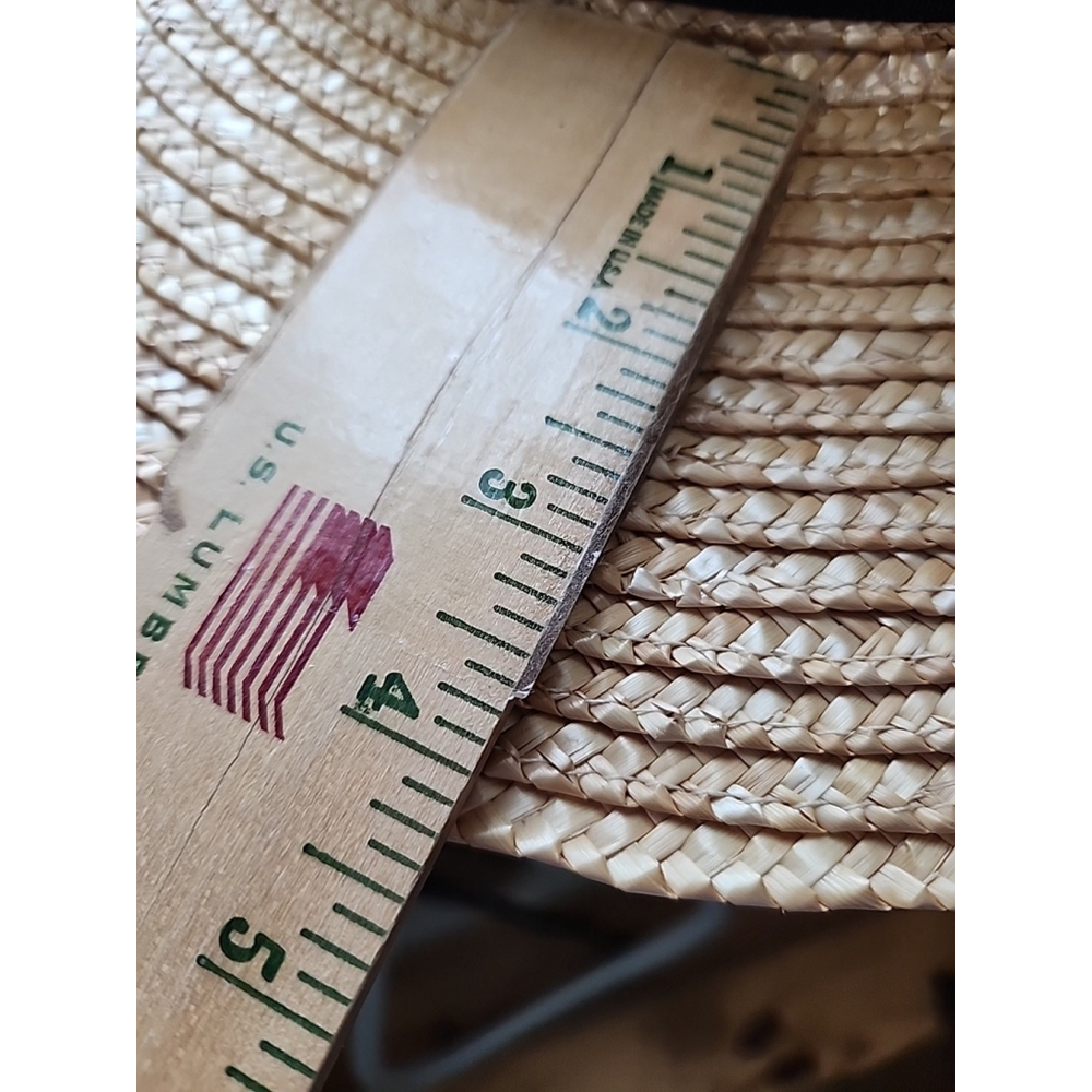 Lack of Color The Spencer Boater hat Natural Straw Wide Brim Sz Med 57cm - Picture 7 of 9